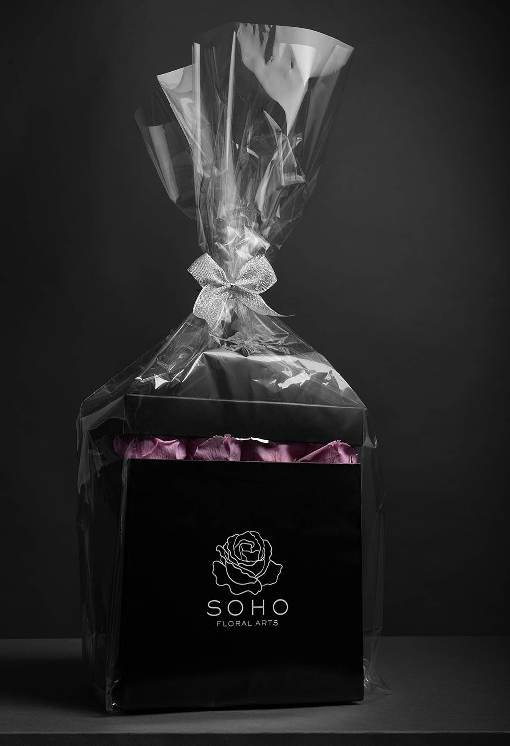 | Roses in a Box | Genuine Roses That Last for Years (White Square 4Ct, Radiant Pink) | Mothers Day Gifts